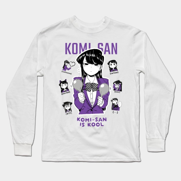 KOMI-SAN (Exclusive design) Long Sleeve T-Shirt by Kurage